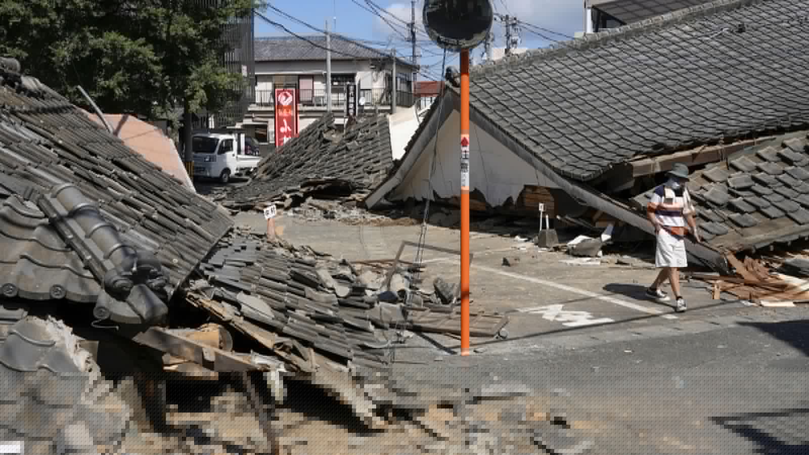 Death toll from southwestern Japan quake climbs to 34 as rescuers search damaged mall