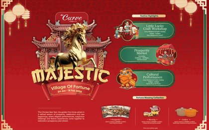 Gallop Into The Year Of The Horse With The Curve’s Majestic Village Of Fortune