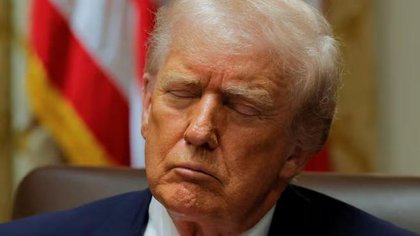 Donald Trump offers excuse for appearing to sleep during meetings as he denies nodding off