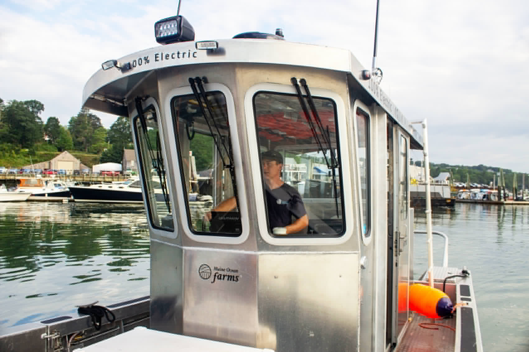 Electric Aquaculture Boats Splash Into Waters Off the Coast of Rural Maine