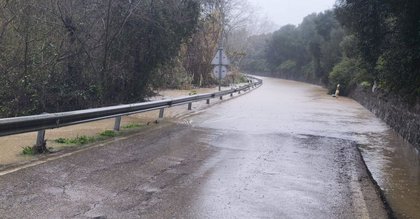 Estas son las nueve carreteras cortadas en el Campo de Gibraltar tras el paso de la borrasca Kristin