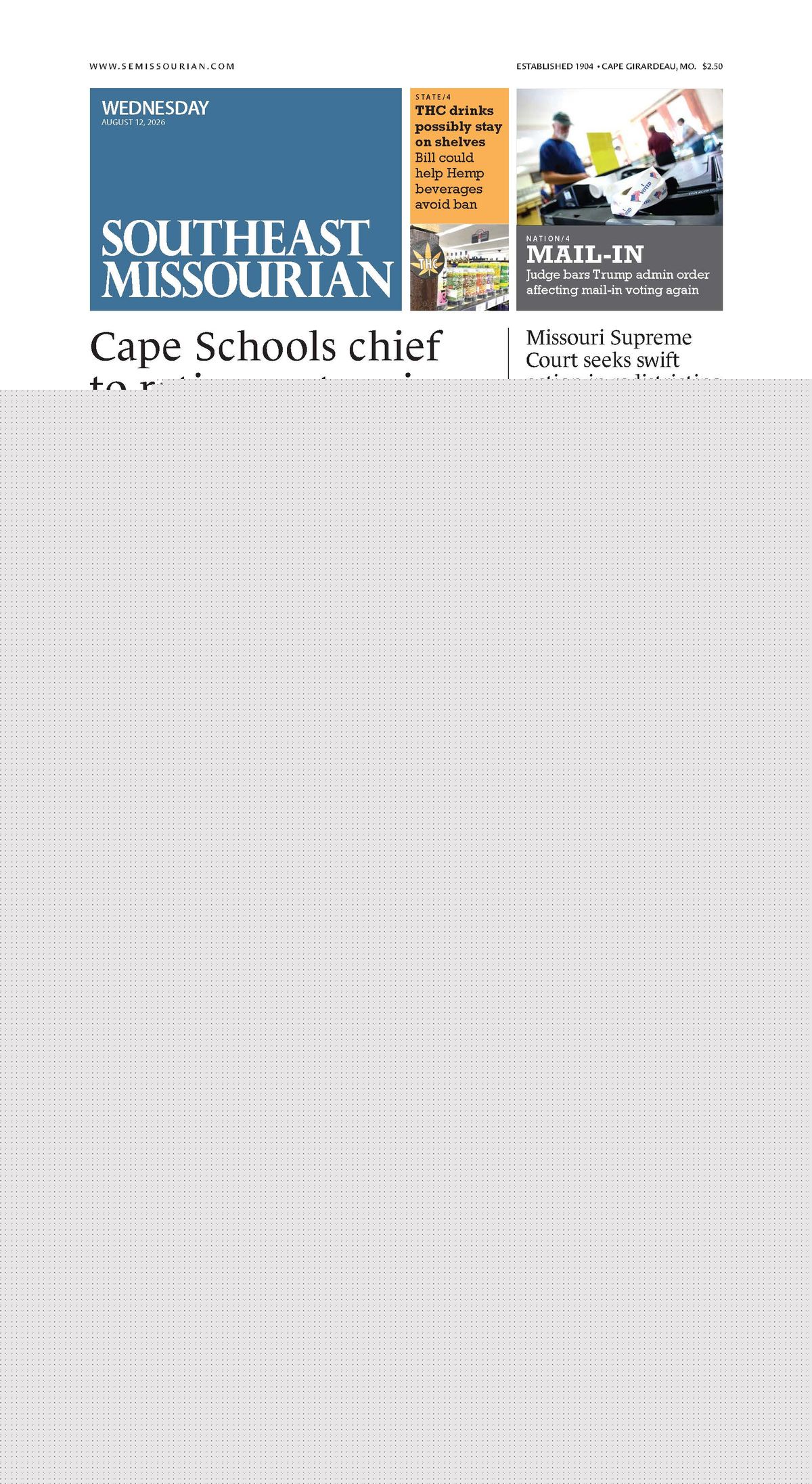 Wednesday, August 12, 2026: E-Edition