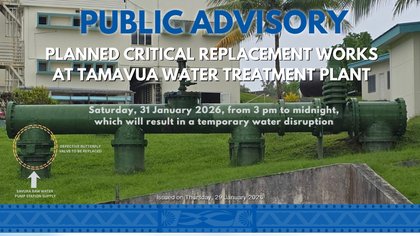 Tamavua plant valve replacement to affect water supply