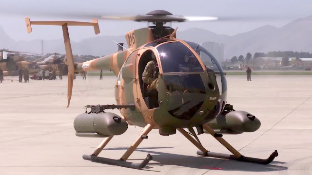 MD-530 “Jengi” helicopters depart Kabul for first expeditionary operations in Helmand province
