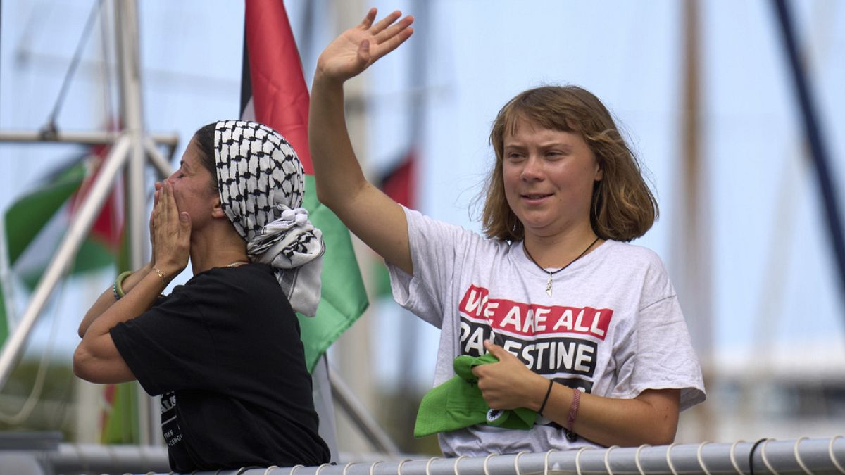 'Greta and her friends are safe and healthy,' ministry says as Israel intercepts Gaza aid flotilla