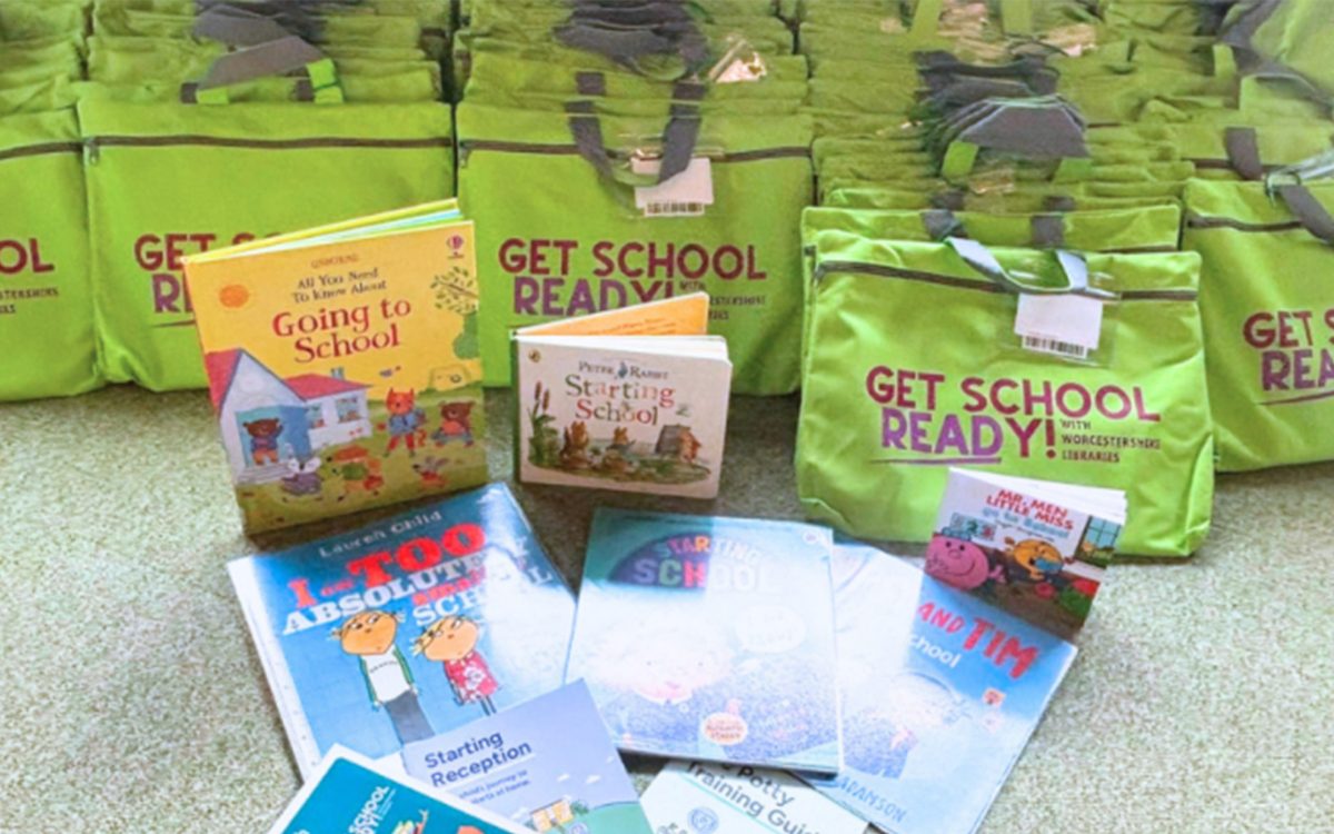 100 new get school ready packs are on their way to libraries across Worcestershire