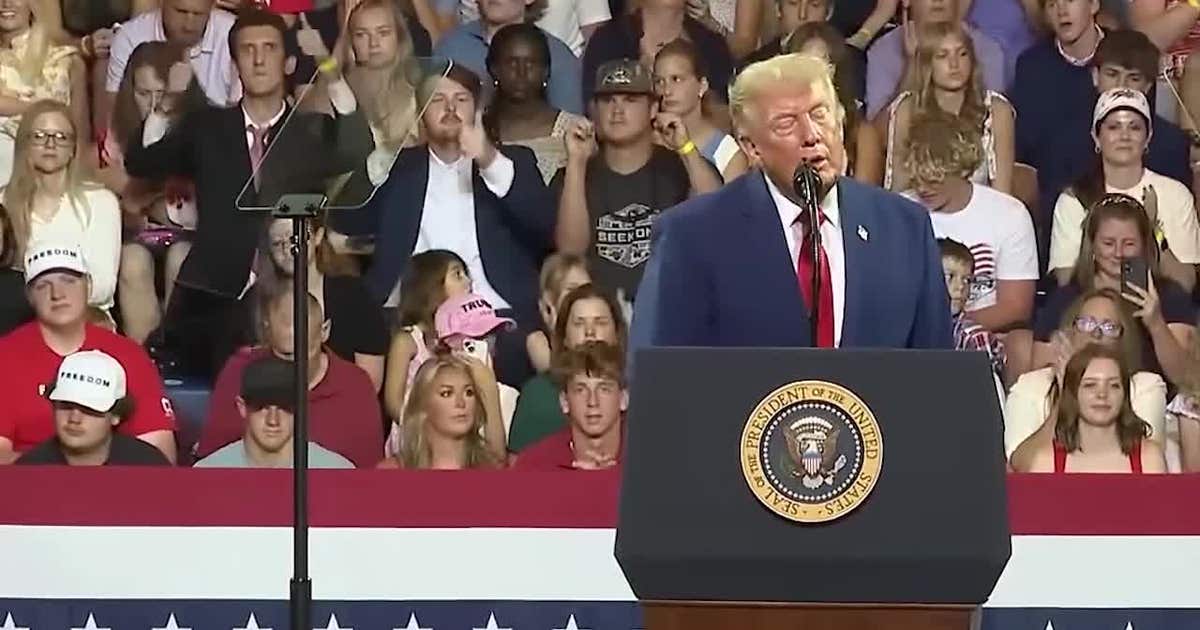 Student standing behind Trump at Georgia speech speaks out after going viral