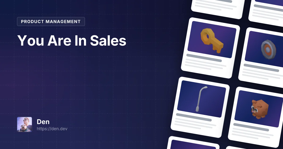 You Are In Sales