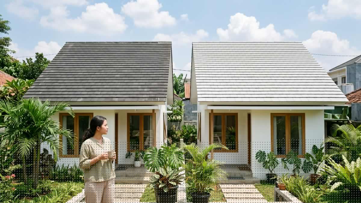 Atap Gelap atau Terang, Mana yang Membuat Rumah Lebih Sejuk? Hunian Adem Tanpa AC
