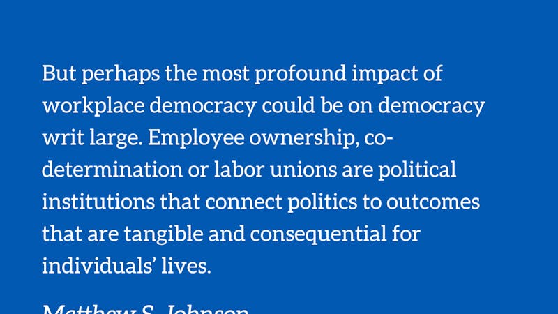 Matthew Johnson: Democracy at Work