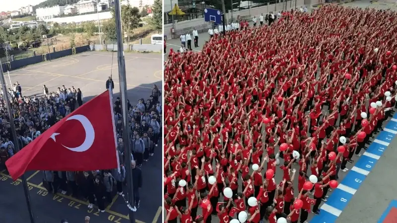 İlk ders 'Bayrak Sevgisi': Okullarda ikinci dönem için geri sayım başladı, 81 ile yazı gönderildi
