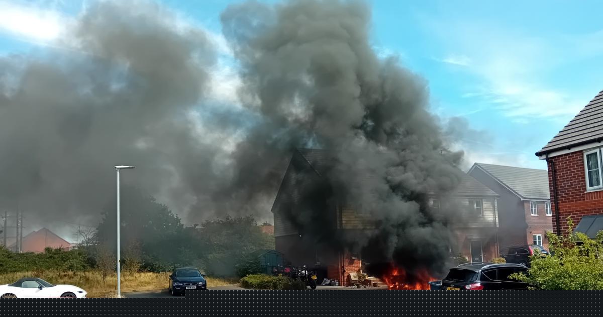 Update after huge fire breaks out at housing estate