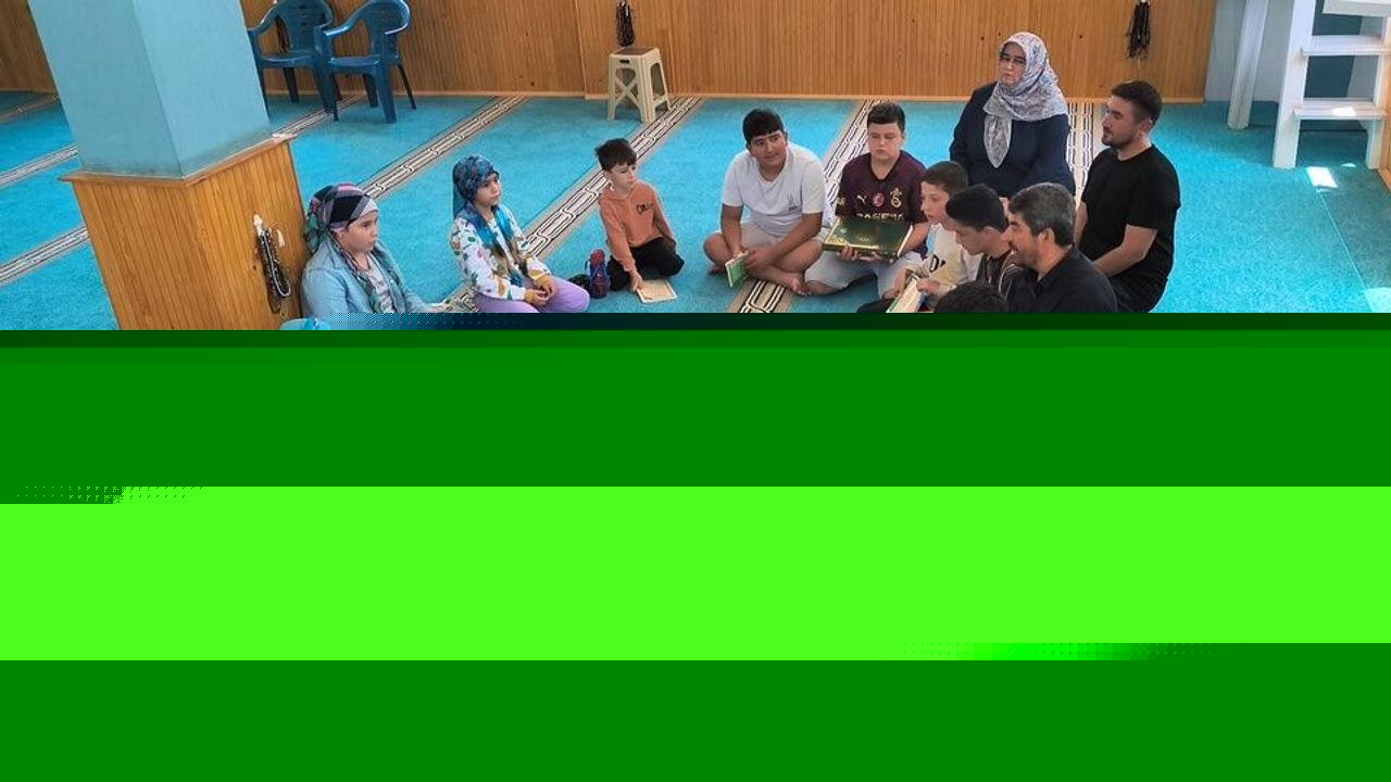 Anamur'da yaz Kur'an kursları yaylalarda devam ediyor