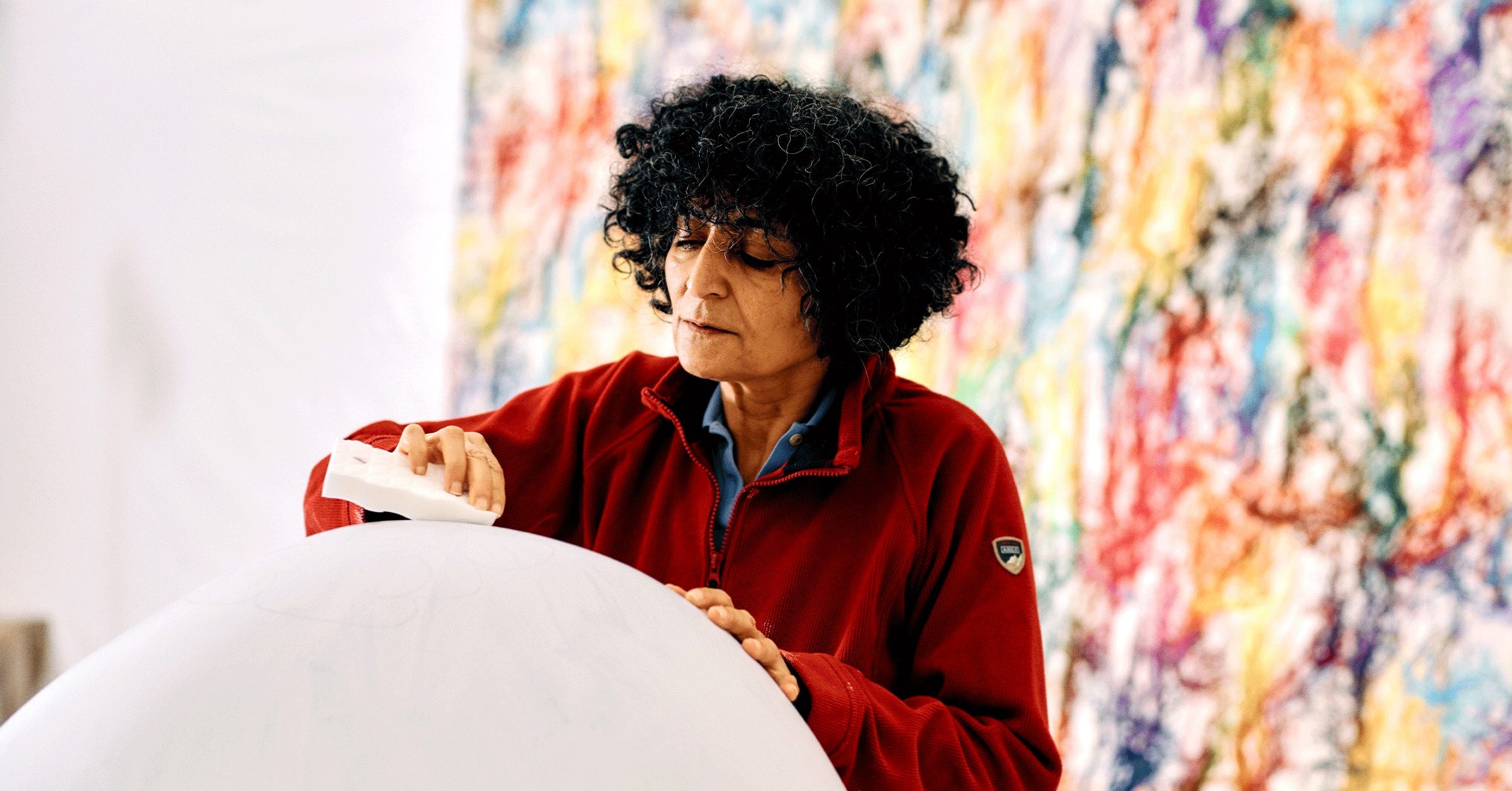 Ghada Amer Reclaims Power With Needle and Thread