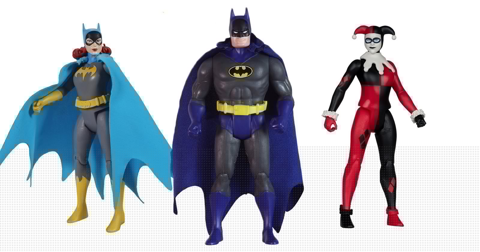 Batman, Batgirl, Harley Quinn, Red Tornado, Superman Red and Superman Blue join McFarlane’s DC Super Powers action figure collection