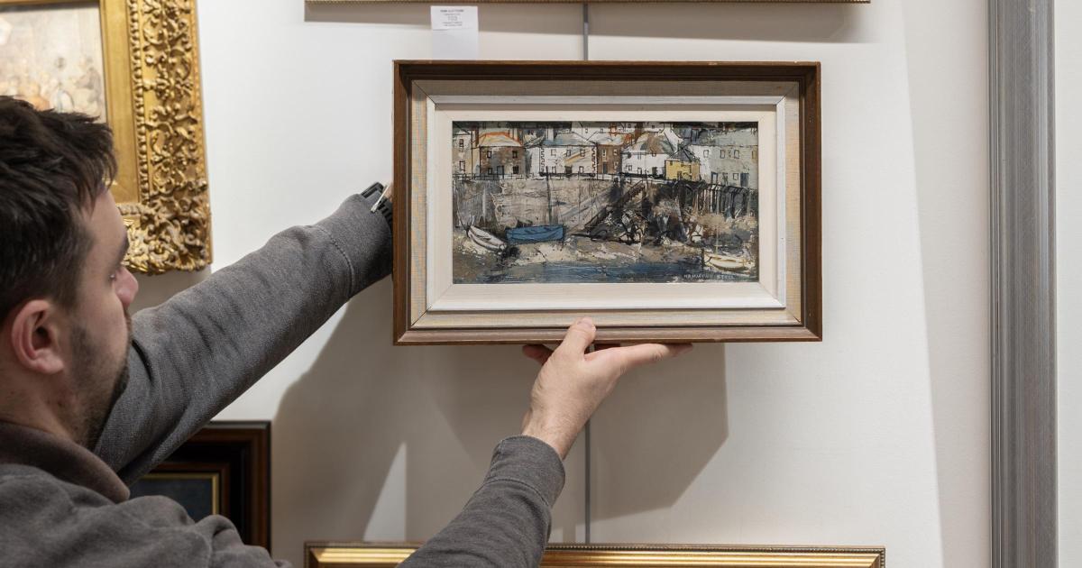 Painting found in charity shop sells for nearly £4,000