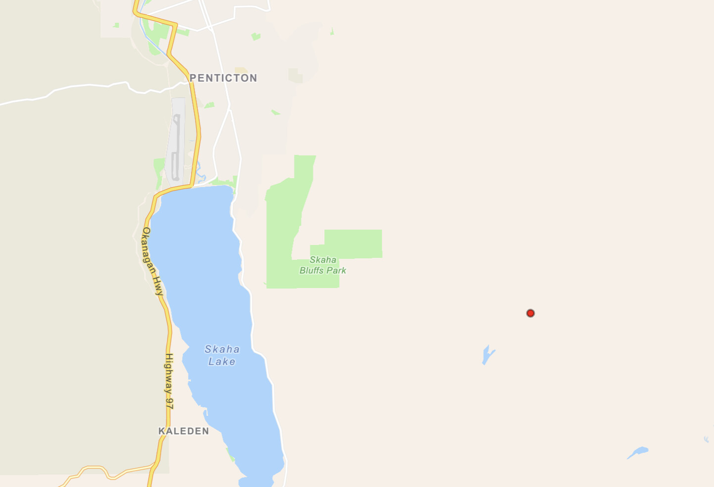 BC Wildfire Service says spot-sized wildfire discovered east of Skaha Lake (Penticton)