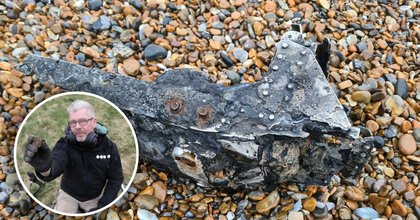 Detectorist discovers mystery debris washed up on Suffolk beach
