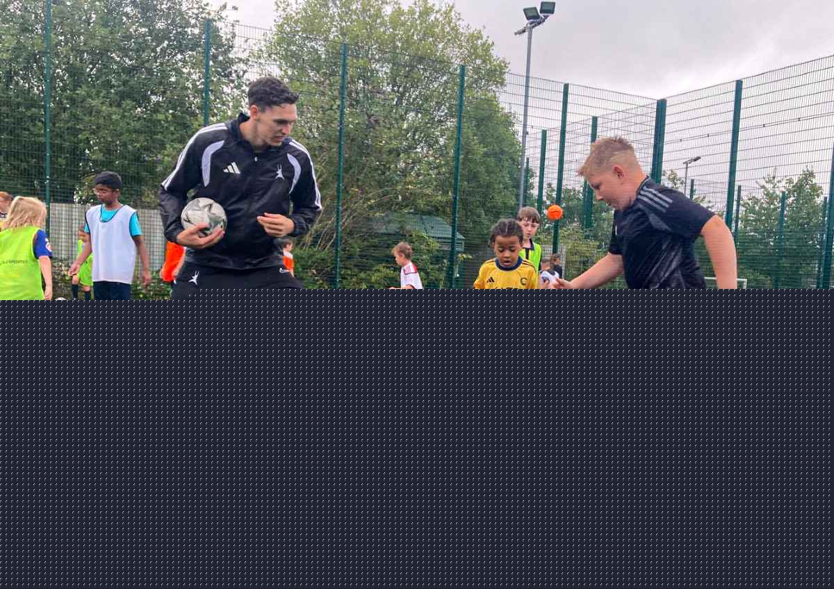 AFC Telford star Cawthorne drops in on Soccer School