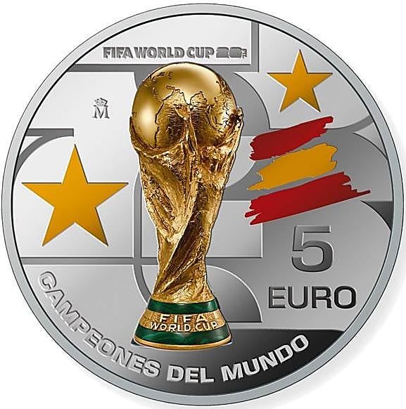 Lanzan 50.000 monedas de edición limitada para celebrar la victoria de España en el Mundial