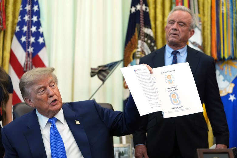 Trump signs executive order calling for spacing out childhood shots