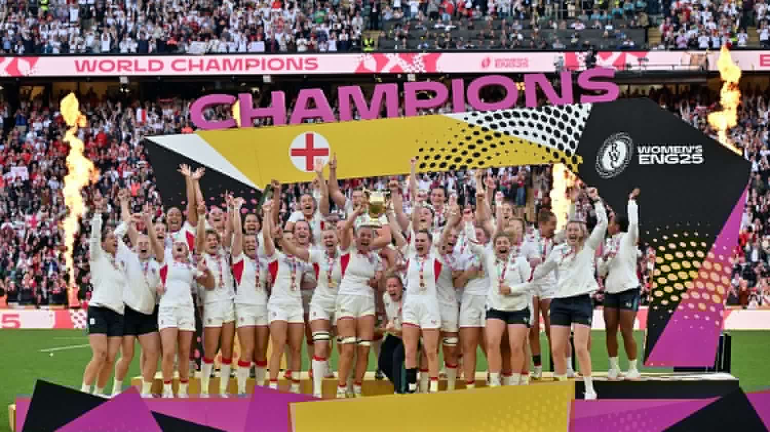 Coupe du monde de rugby : les Anglaises sacrées championnes du monde à domicile devant une affluence record