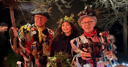 Ancient Somerset wassailing tradition draws crowds to Sheppy’s Cider