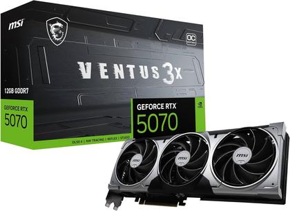 MSI GeForce RTX 5070 12G VENTUS 3X OC Graphics Card