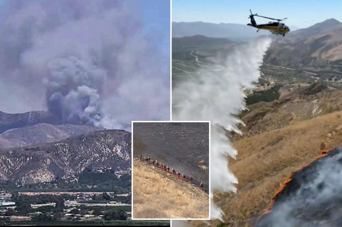 Holser Fire forces evacuation orders near Piru in Ventura County