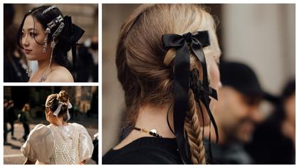 London It Girls Are Calling the Humble Hair Bow Fall’s Trendiest Hair Accessory