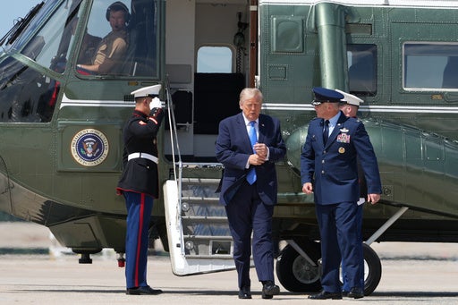 Investigators look at why a plane was allowed to take off as President Trump’s helicopter approached