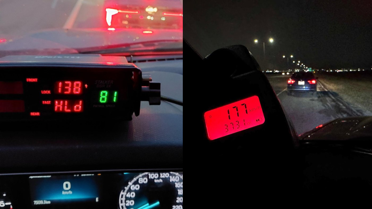 Two extreme speeders nabbed on Calgary roads over the weekend