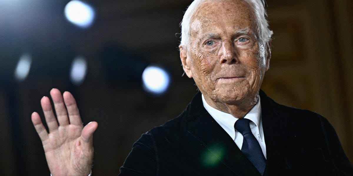 "Complex, original and captivating" Giorgio Armani set for TV biopic