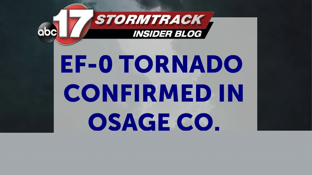 Weak tornado confirmed in Osage Co. from last Friday’s storms