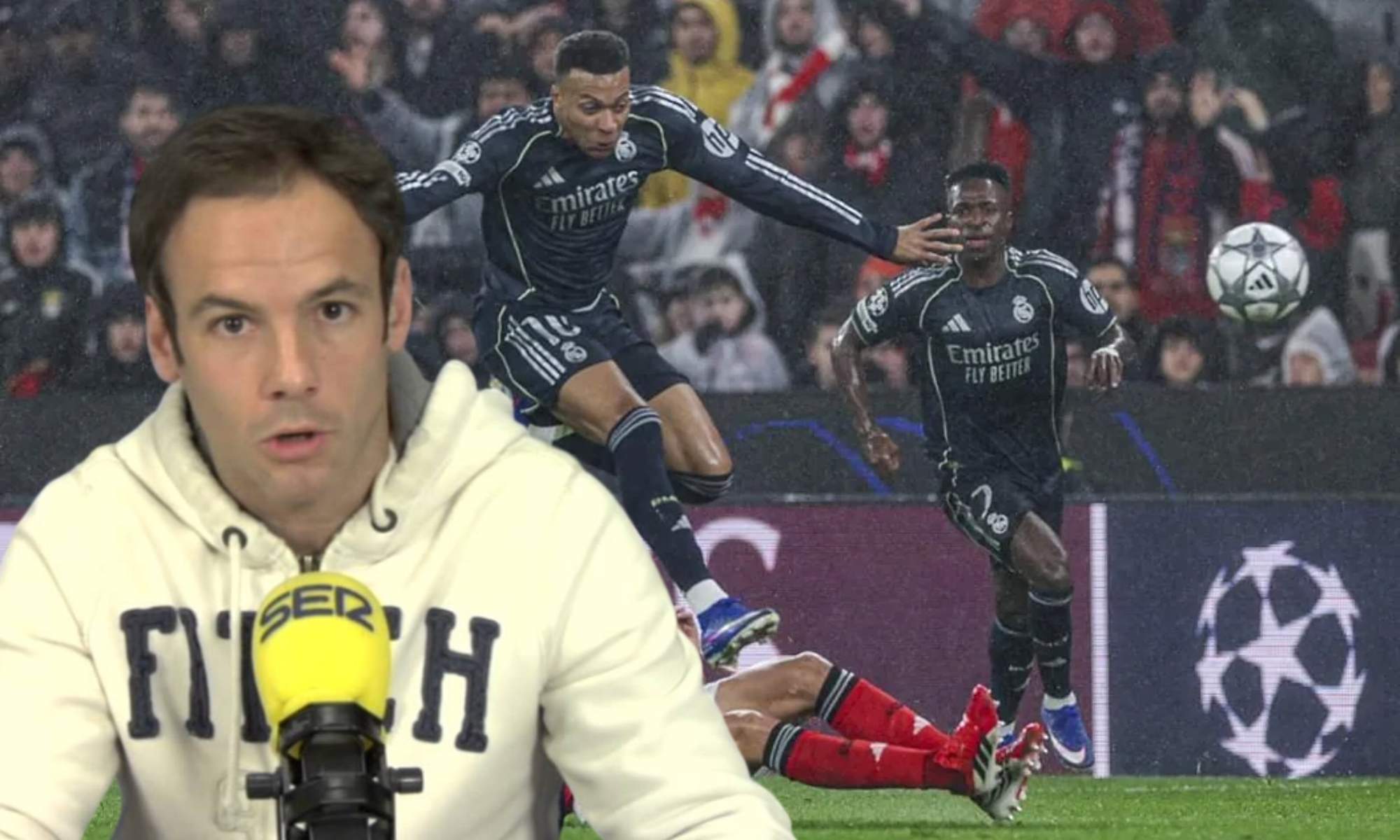 Antonio Romero, periodista de la SER, señala duramente al defensa del Real Madrid en Lisboa: "Más tierno que el día de la madre"