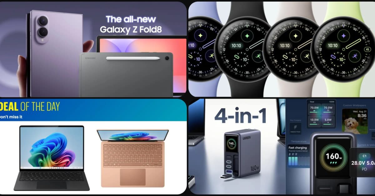 Deals: Galaxy Z Fold 8 trades – $600 back + $350 gift card, 2026 Surface Laptop at $600 off, charger deals, more