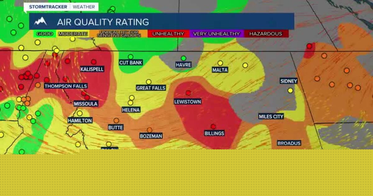 Cooler and smoky for Monday