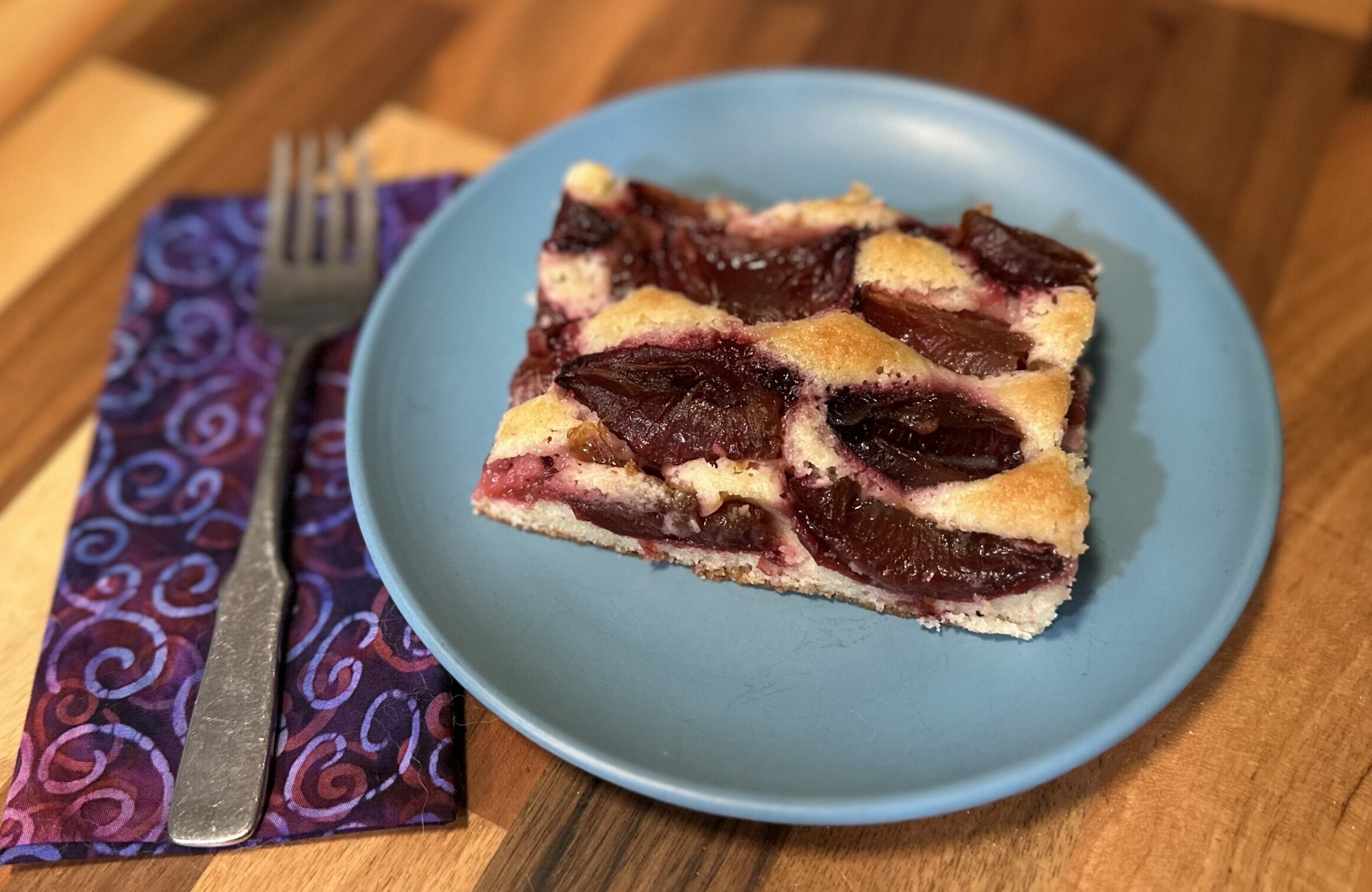 Pflaumenkuchen (Plum Cake) from the kitchen of Monica Bliss