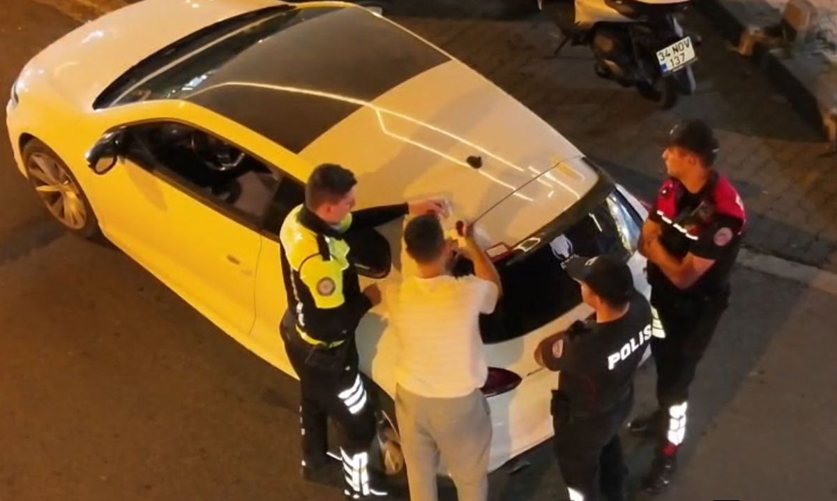 Başakşehir'de drone destekli trafik denetimi: 43 araca ceza
