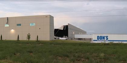 Severe weather slams Dallas-Fort Worth Metroplex injuring 1, damaging Walmart warehouse and flipping trucks