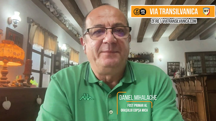 Via Transilvanica – drumul care uneşte comunităţi şi businessuri, un proiect ZF susţinut de Banca Transilvania. Daniel Tudor Mihalache, fost primar al oraşului Copşa Mică, judeţul Sibiu: Oraşul este pe drumul cel bun. Am accesat 26 de proiecte europene pentru dezvoltare
