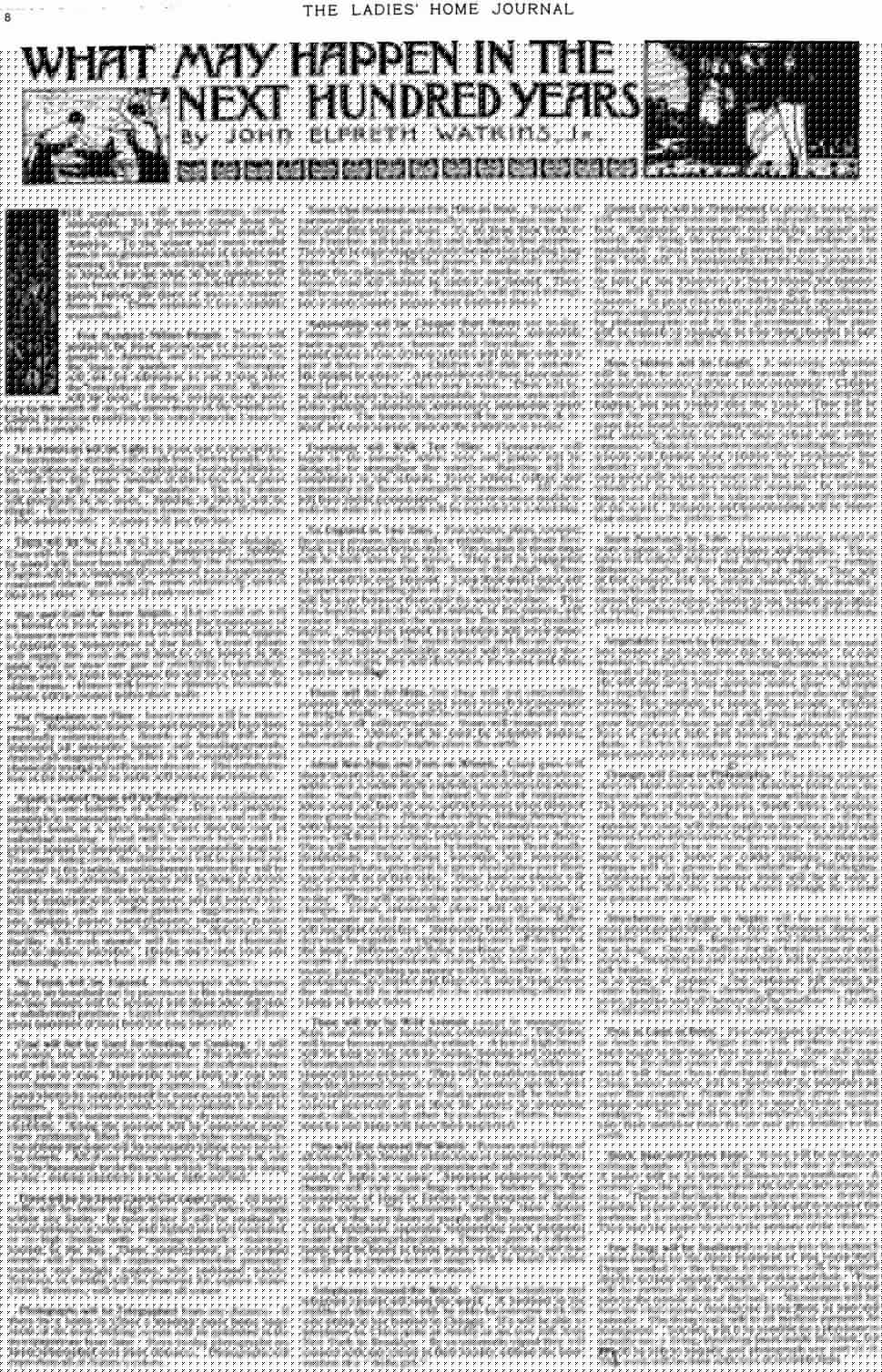 In 1900, The Ladies Home Journal Made Predictions That Put Nostradamus To Shame