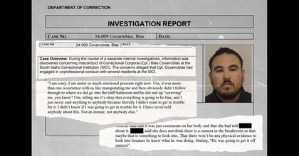 Two Idaho prison guards sexually assaulted her, witnesses said. Neither was charged