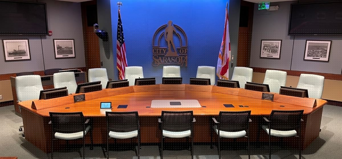Sarasota City Commission Meeting News Shorts: Alleys given away, apples compared to oranges, and a downtown building that looks ‘war-torn’