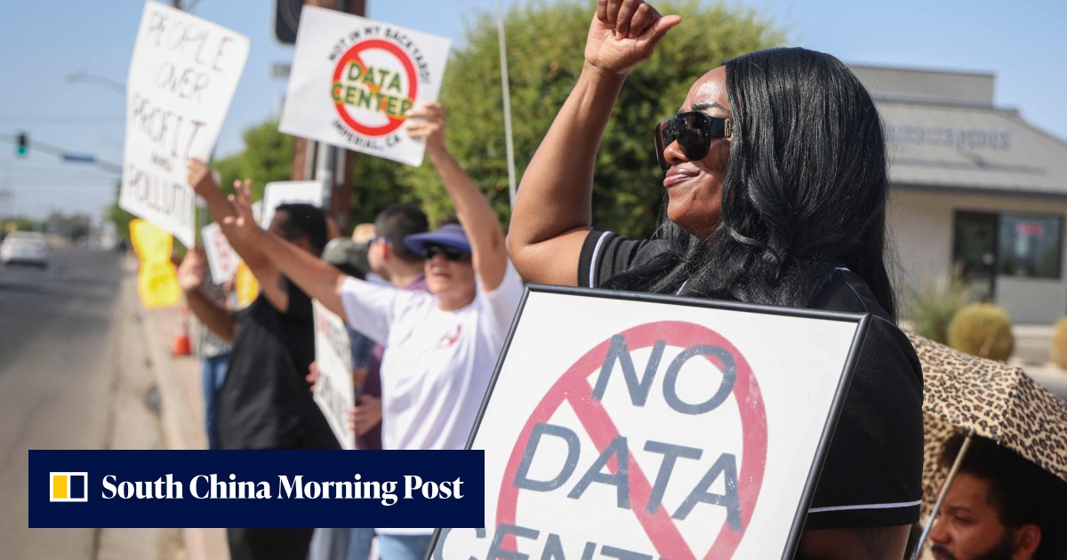 Trump claims China is fuelling resistance to AI data centres in the US