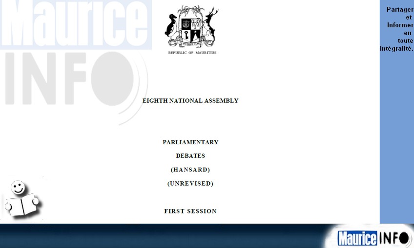 [Document] Hansard de la séance de l’Assemblée Nationale du 14 juillet 2026