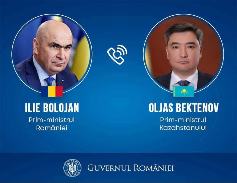 Ilie Bolojan, discuție telefonică cu premierul Kazahstanului: ”România are un interes direct în funcționarea neîntreruptă a conductei CPC”, care aduce petrol kazah la Marea Neagră și la Constanța