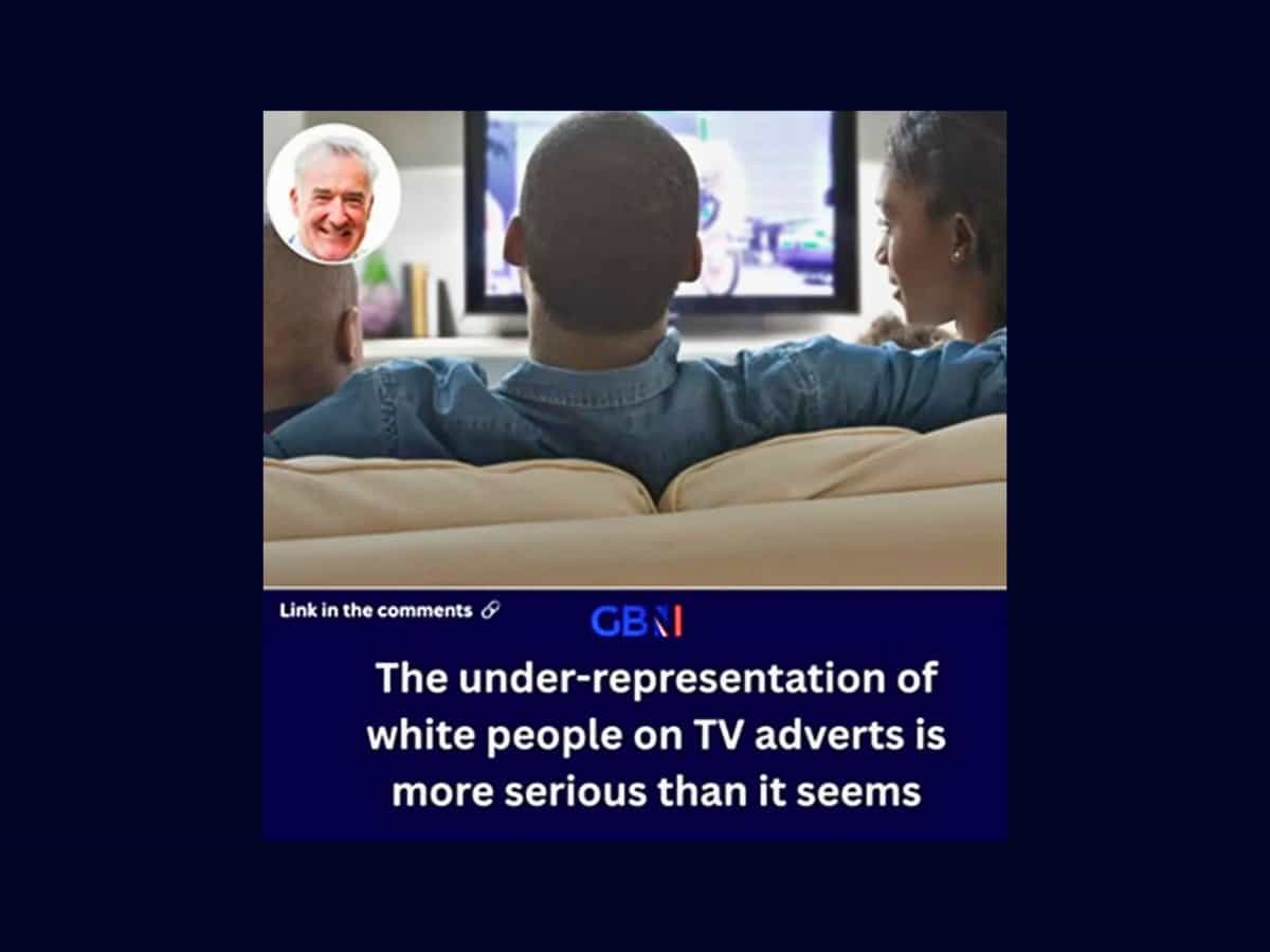 GB News just complained there are not enough white people in TV adverts