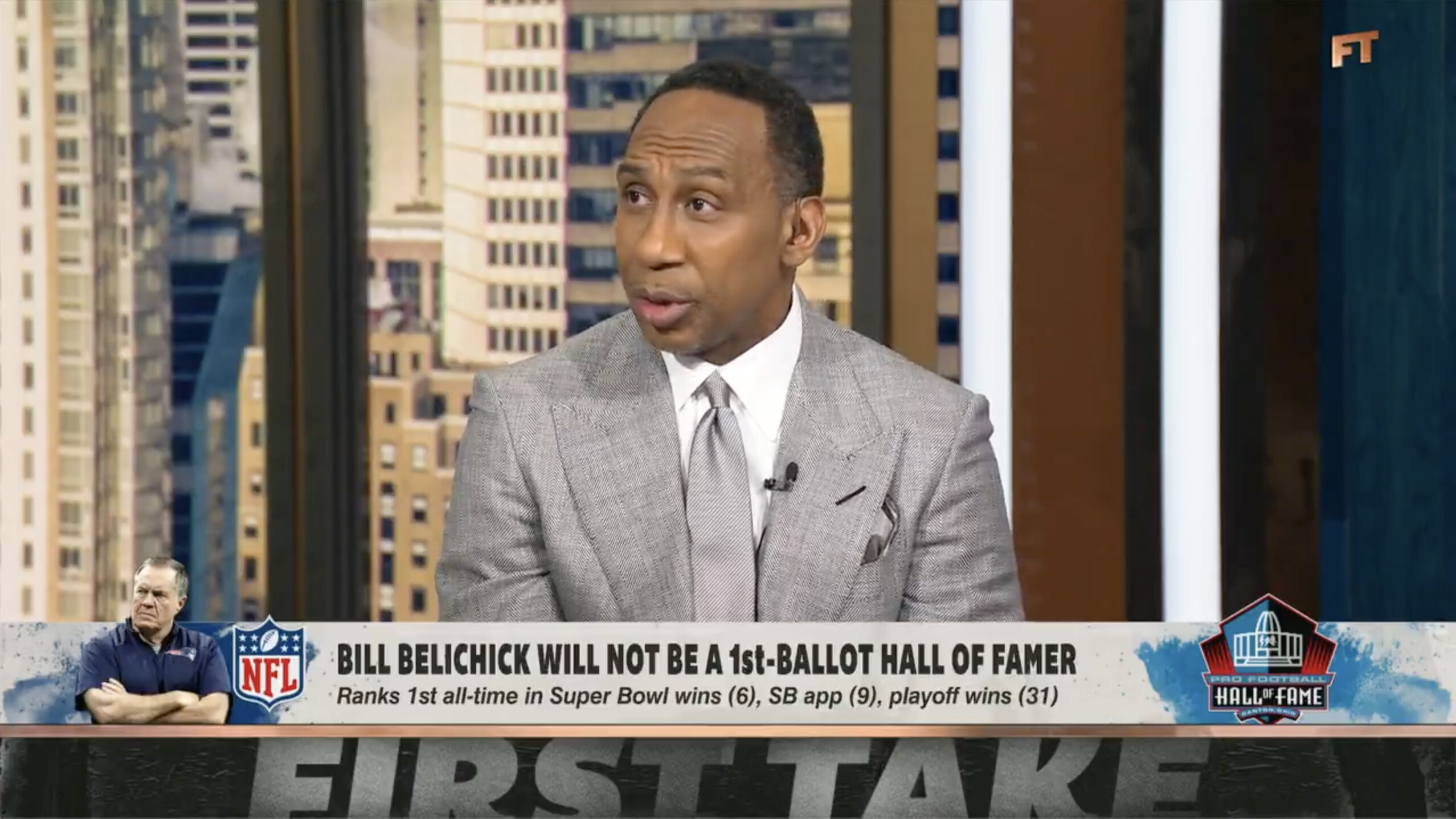 Stephen A. Smith Calls for Boycott of Football Hall of Fame After Bill Belichick Snub: ‘Stinks to the High Heavens!’