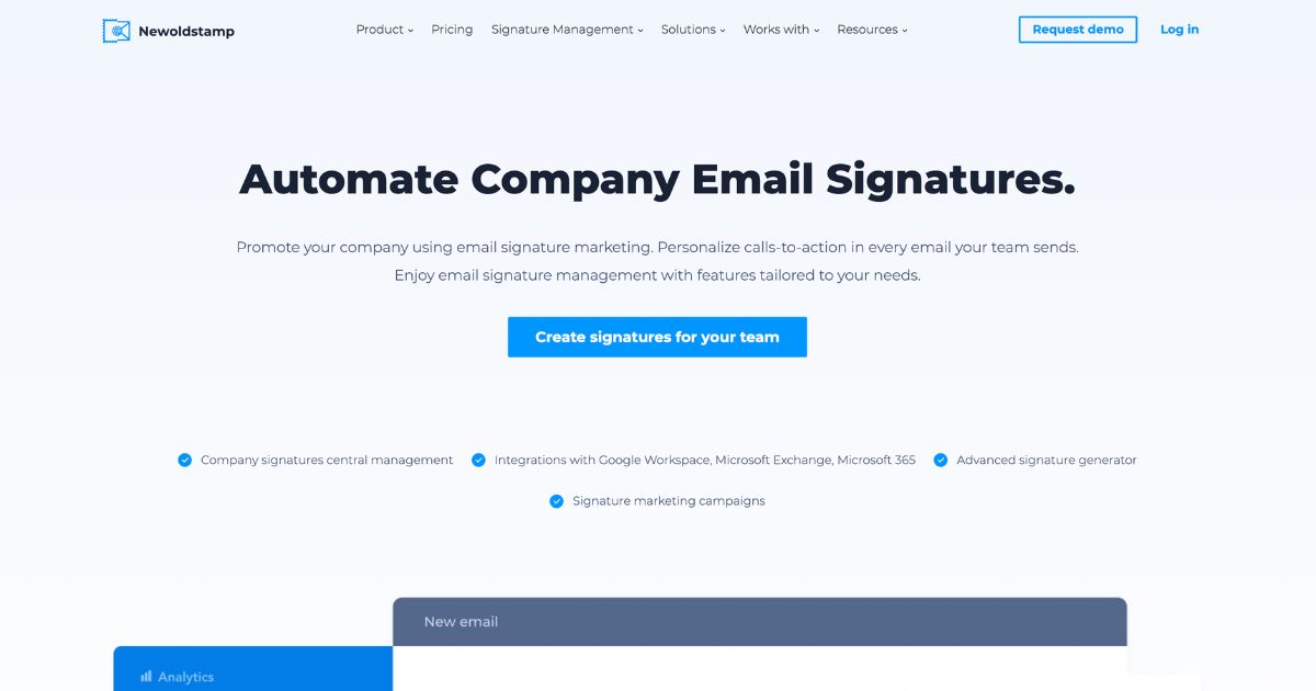Newoldstamp: Email Signature Management Platform